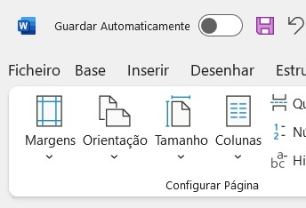 Figura 1 - Margens, Orientação, Tamanho